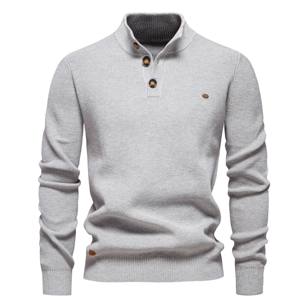Bernard – Men’s Button-Up Sweater