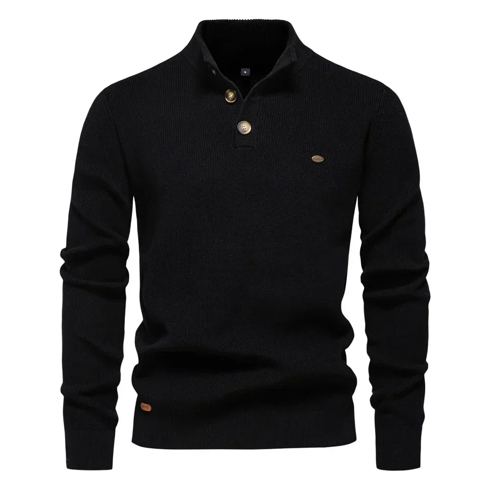 Bernard – Men’s Button-Up Sweater